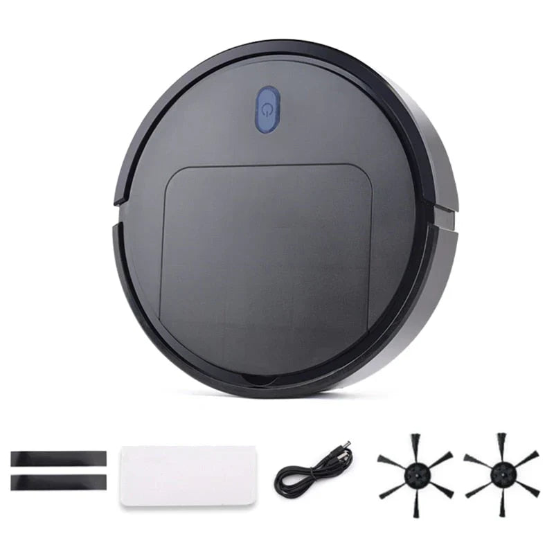 3-in-1 Cleaning Robot with Mopping, Vacuuming, and Sweeping Function – Compact Cleaning Robot for Home