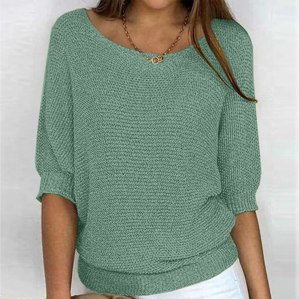 Women's Elbow Sleeve Pullover Sweater - Image 5