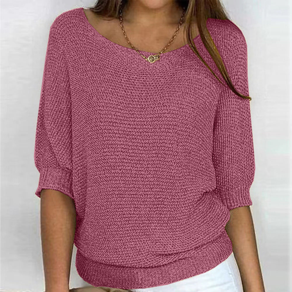 Women's Elbow Sleeve Pullover Sweater - Image 11