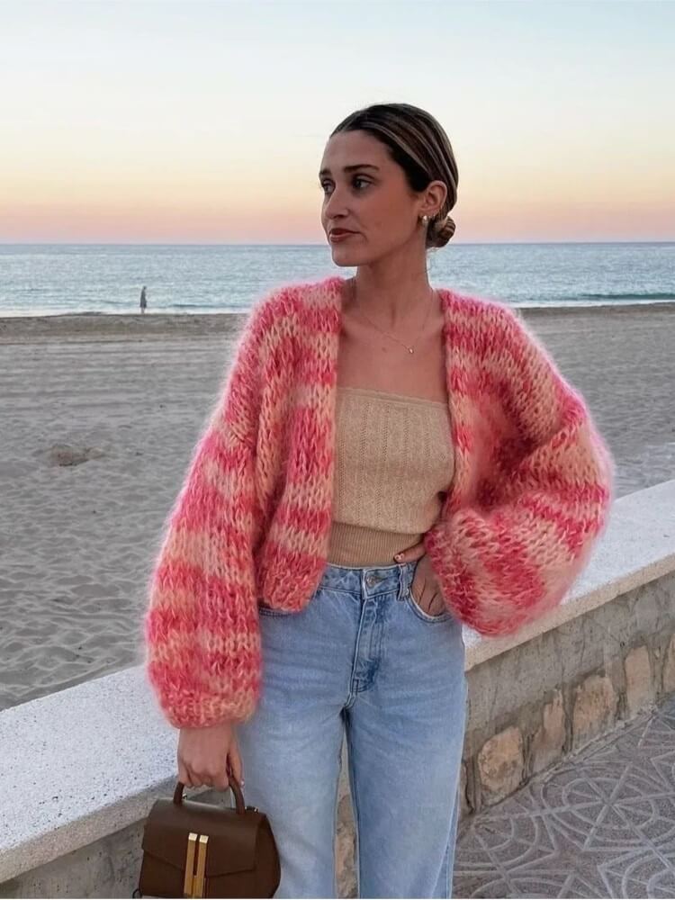 Women's Oversized Cardigan Sweater - Image 3
