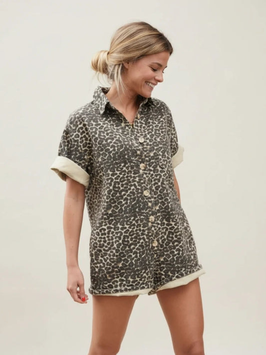 Women's Button-Down Romper