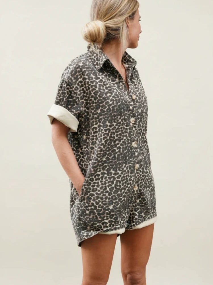 Women's Button-Down Romper