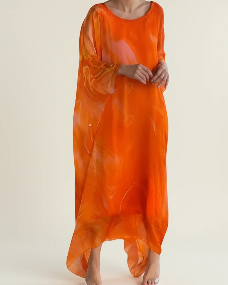 Women's Long-Sleeve Maxi Dress