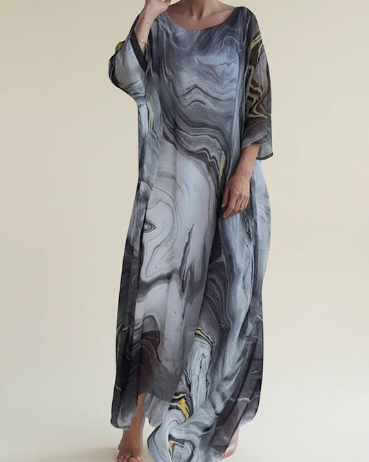 Women's Long-Sleeve Maxi Dress