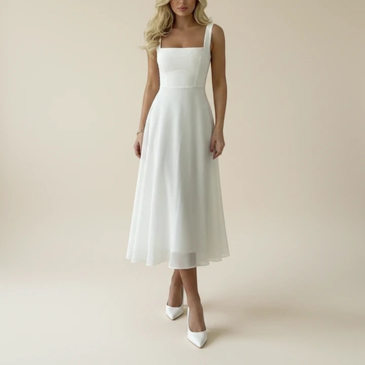 a line midi dress for women Women's Sleeveless A-Line Midi Dress – Closora