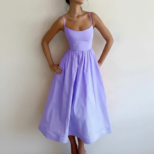 Women's A Line Midi Dress