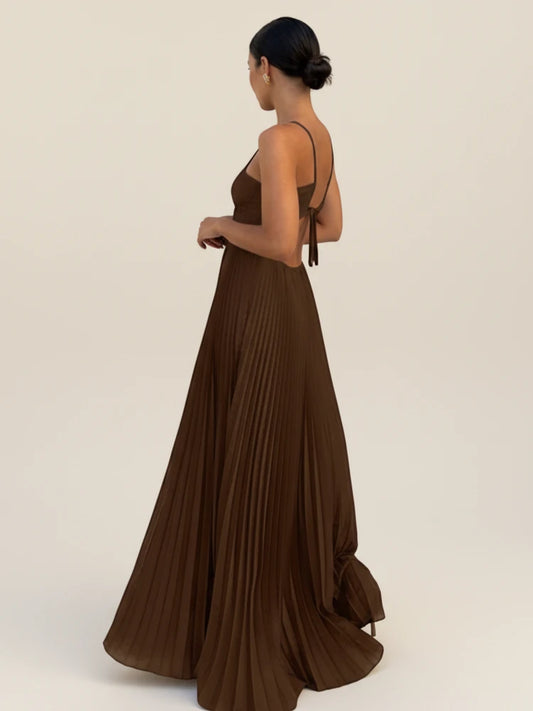 Women's Strappy A-Line Maxi Dress