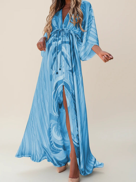 Women's V-Neck Summer Maxi Dress