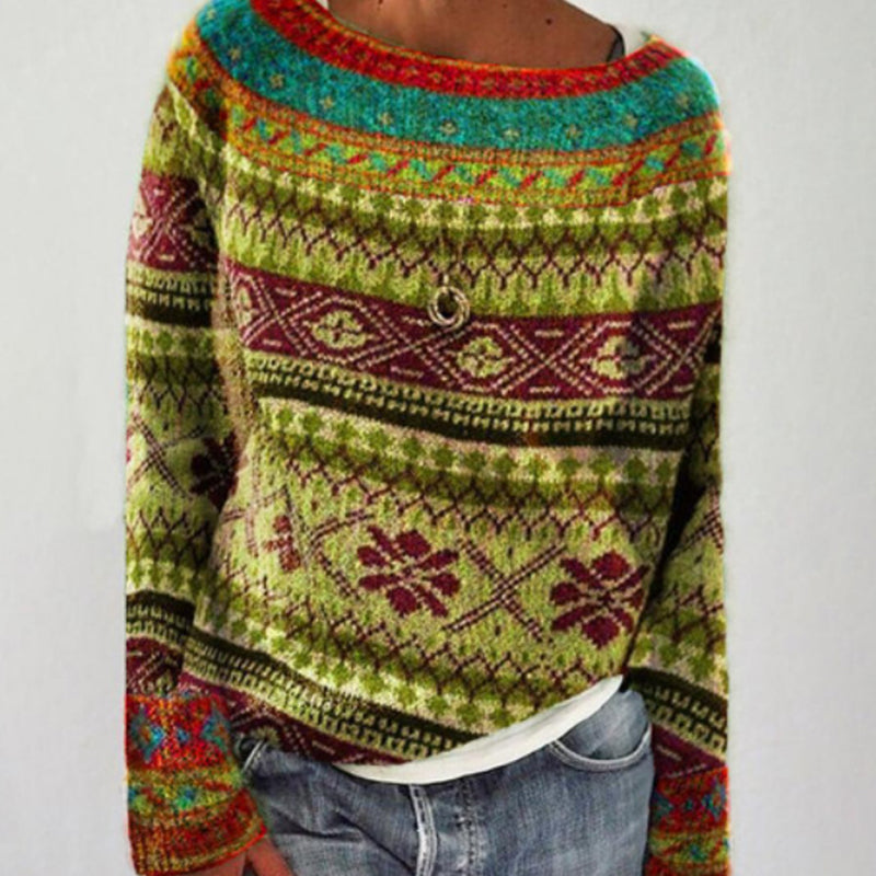 Anne™ - Winter Vintage Knit Sweater