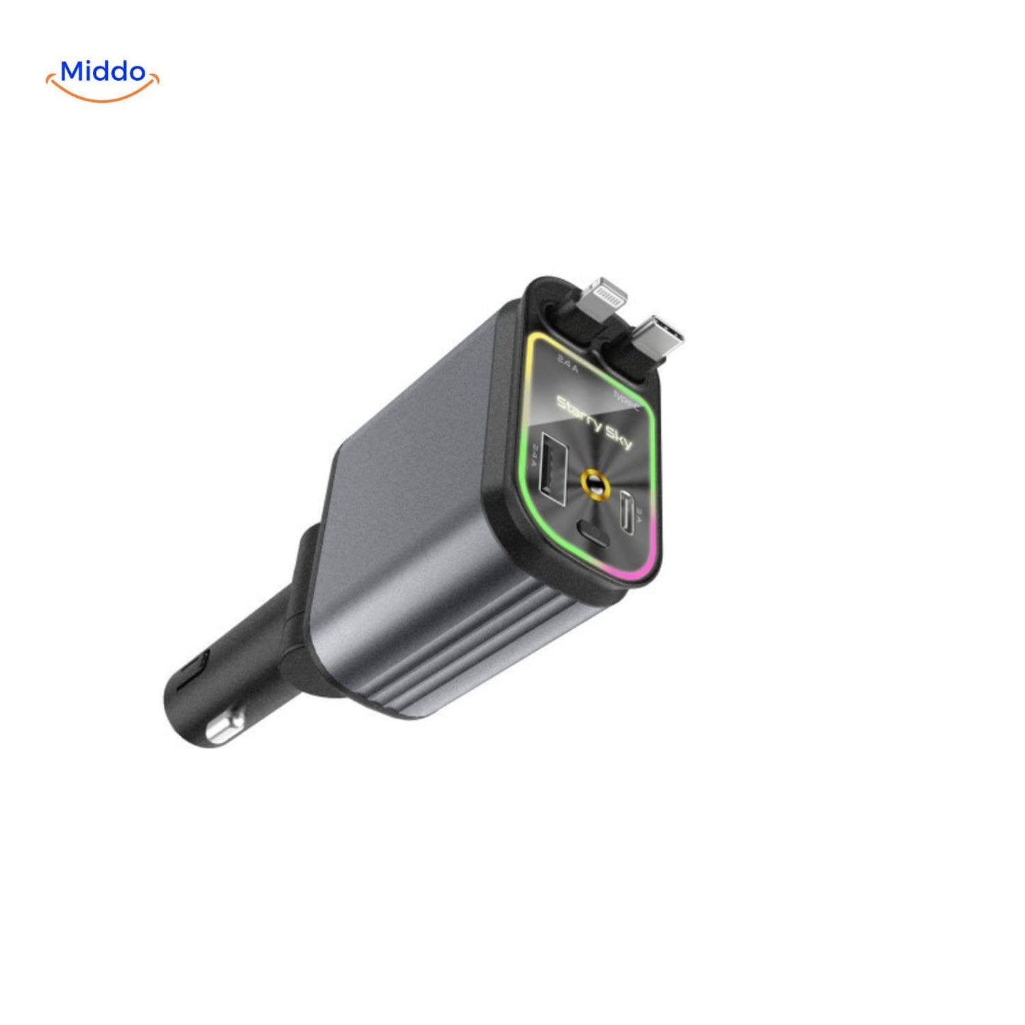 AutoCharge™ 120W | 4-in-1 Charger, Super Fast, RGB Starry Sky!