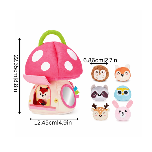 Baby Sensory Crinkle Mushroom Activity Toy for Exploration