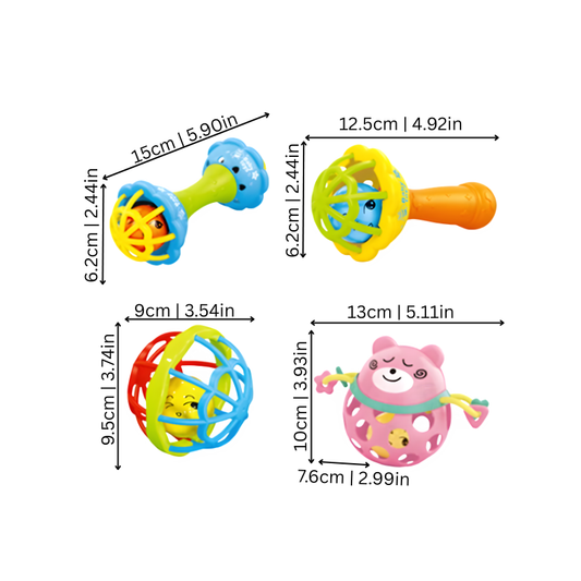 Baby Sensory Rattle Teething Toy