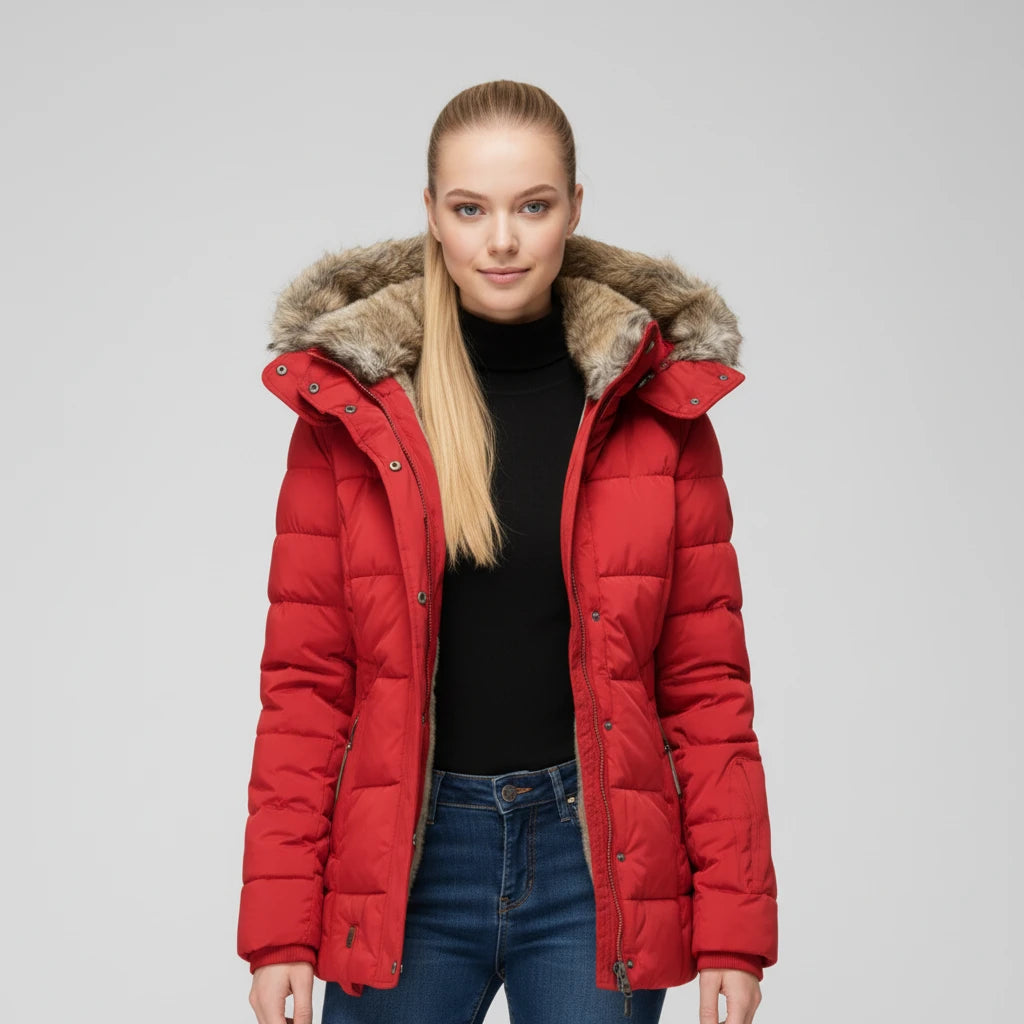 Women's Hooded Quilted Puffer Jacket