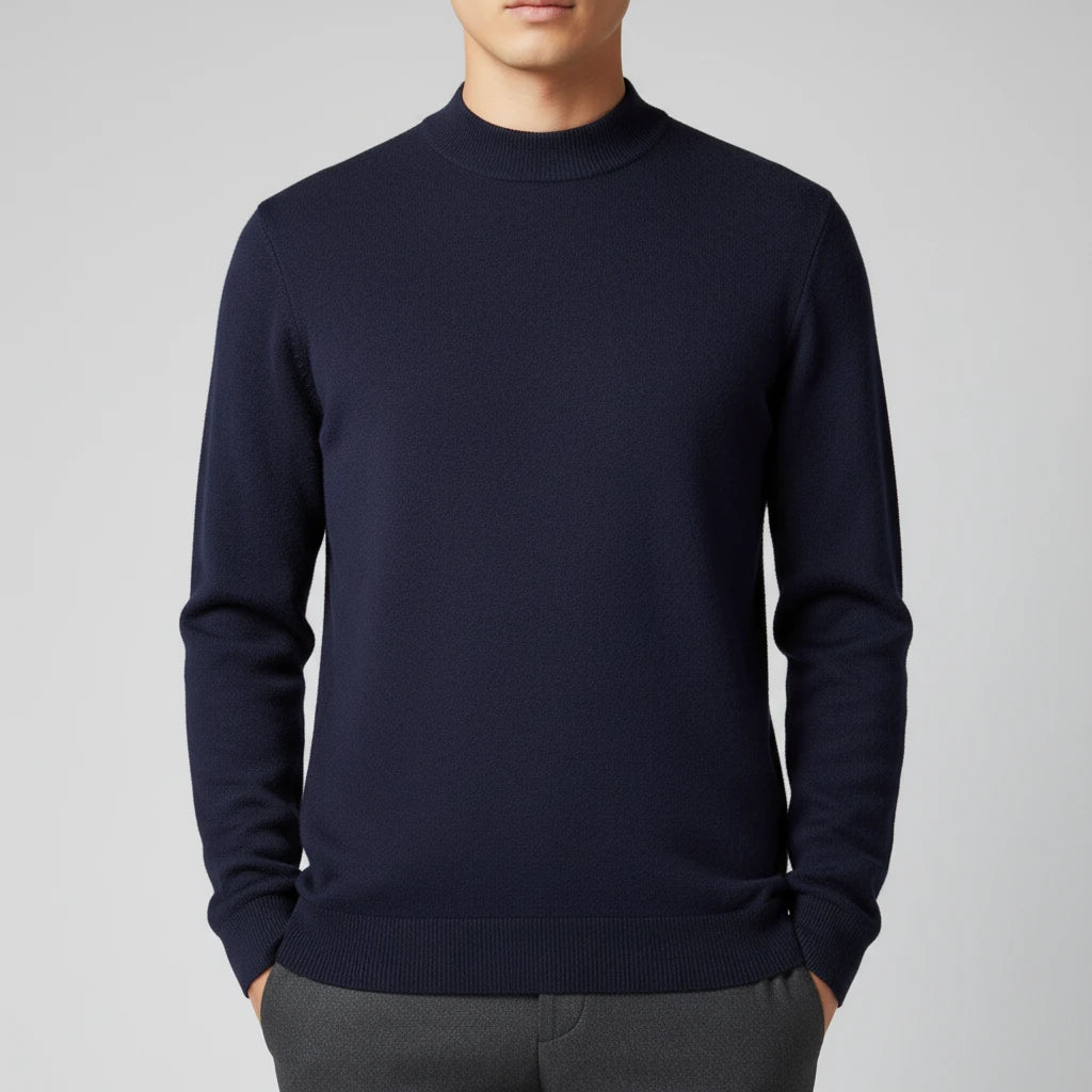 Men's Mock Neck Sweater