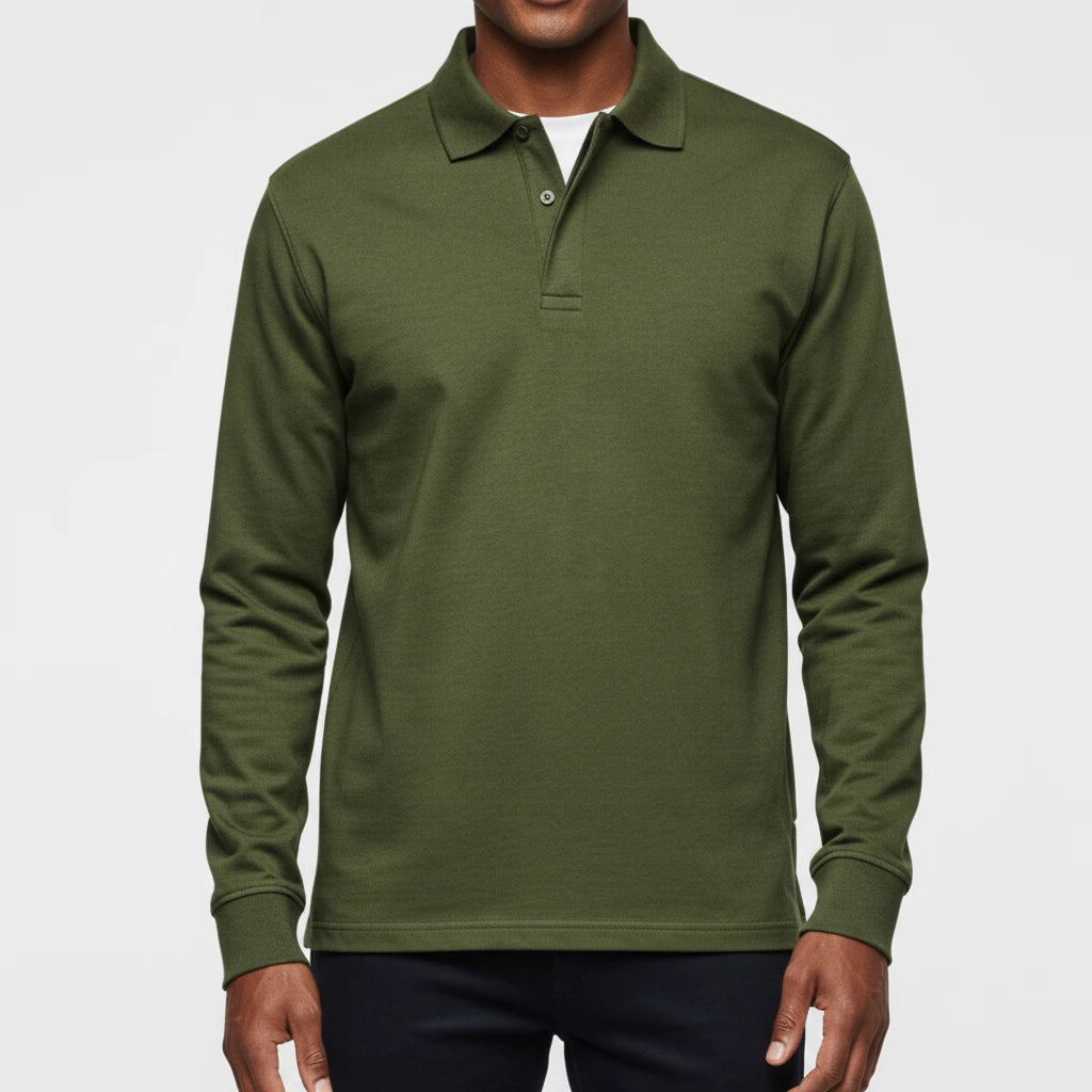 Men's Long-Sleeve Polo Shirt