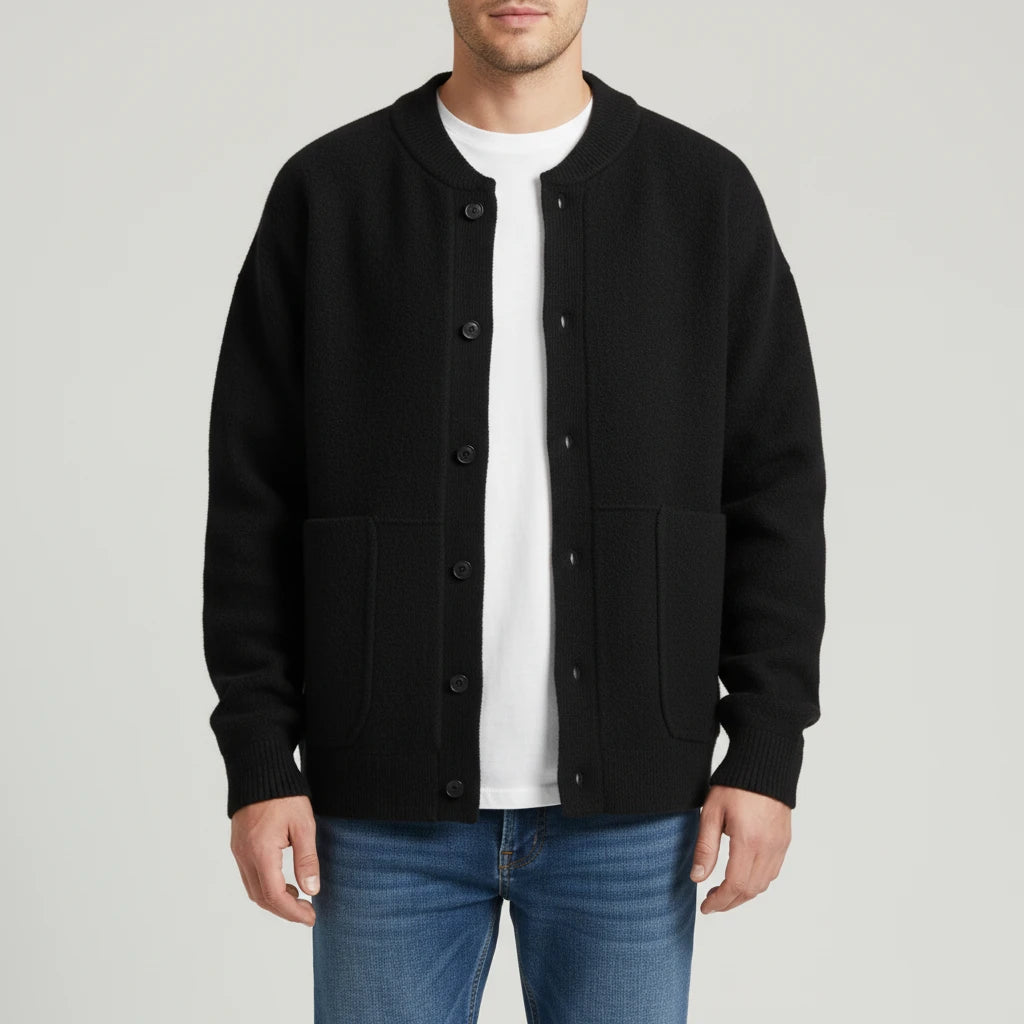 Men's Button-Front Casual Cardigan
