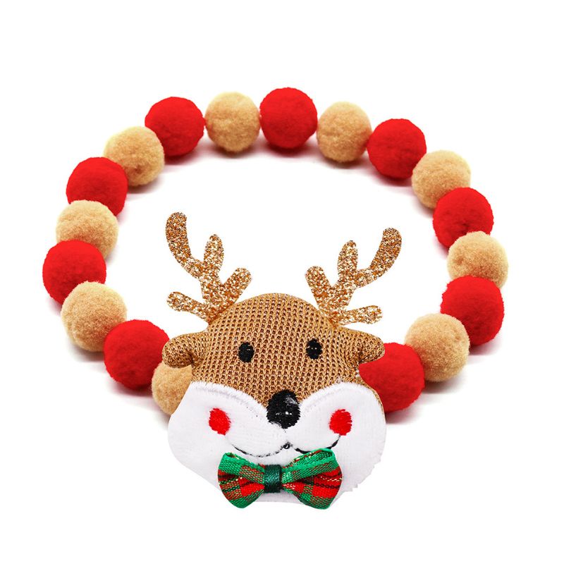 Christmas Pom-Pom Collar