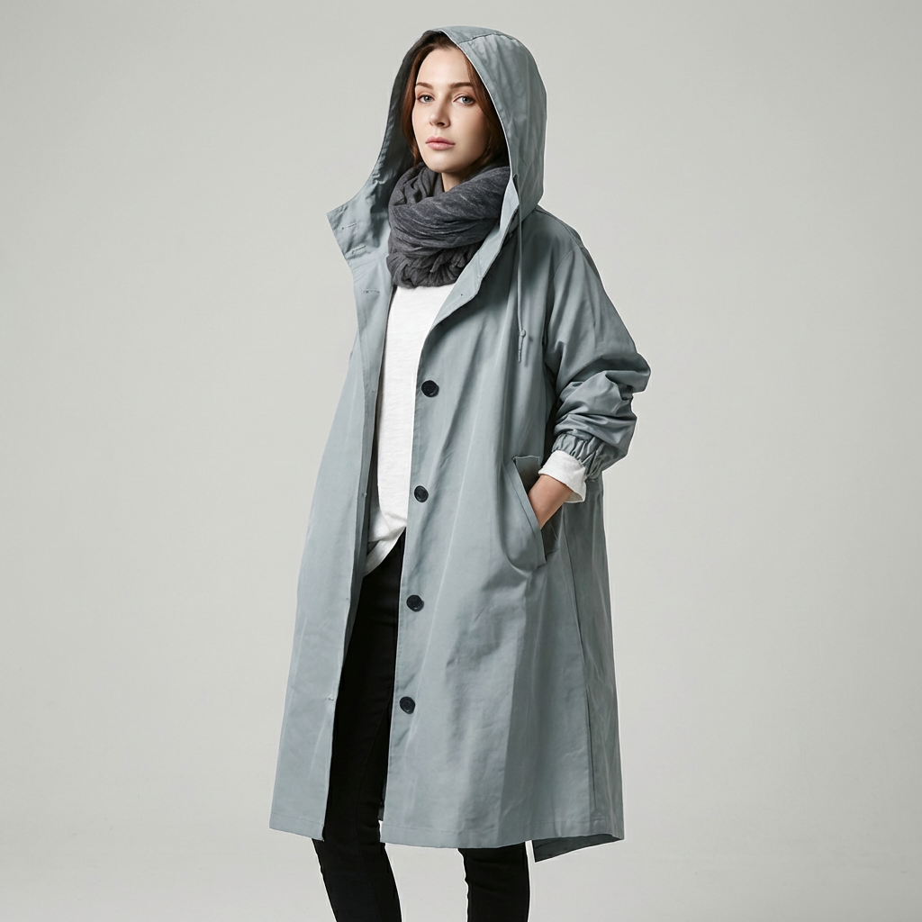 Classic Hooded Trench Coat