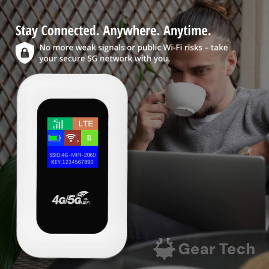 Closora | Portable 5G Wi-Fi Router | Secure, High-Speed Connection for Travel & Home Use
