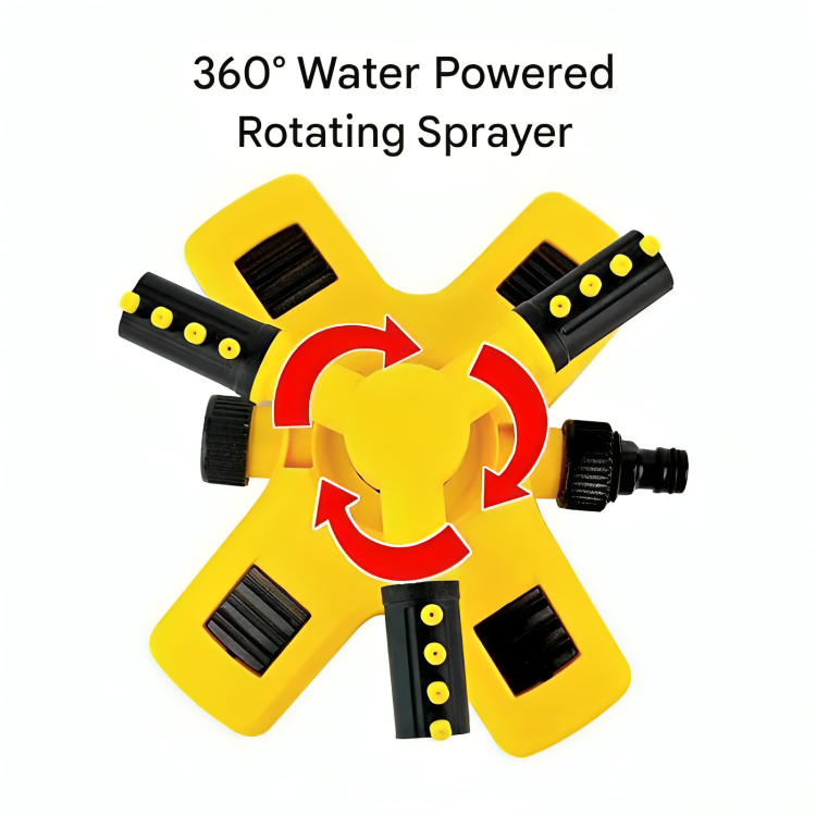 Closora | Rotating Sprinkler for Lawn | 360° Coverage, Water-Saving Technology & Adjustable Spray for Efficient Garden Irrigation
