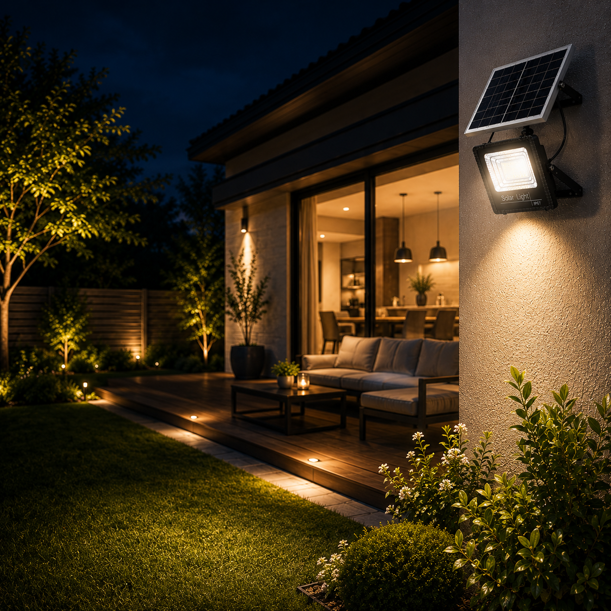 Closora | Soluxe Solar-Powered Outdoor Flood Light With Remote