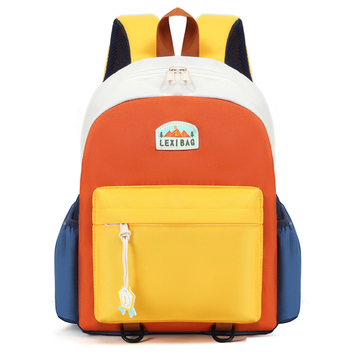 Colorful Multi-Compartment School Backpack