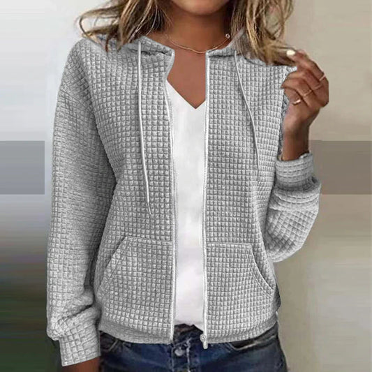 Comfortable Women's Plaid Pattern Jacket