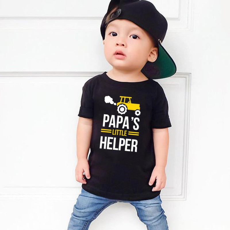 Dad and Son Matching T-Shirts - Dad & Little Helper Tees