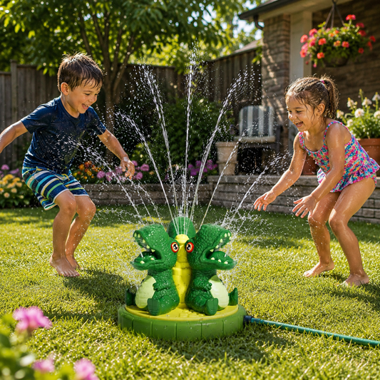 DINOSPLASH – Interactive Dinosaur Water Sprinkler for Fun Summer Play