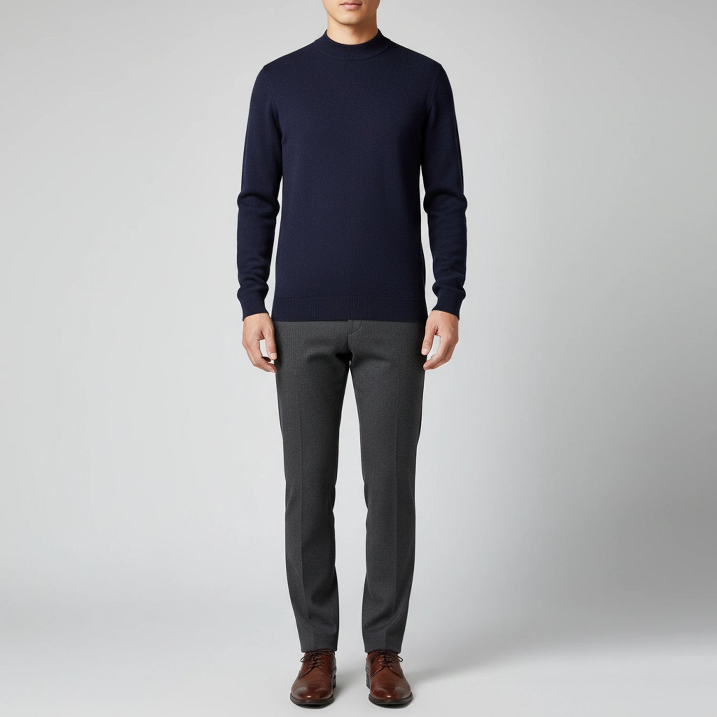 Men's Mock Neck Sweater
