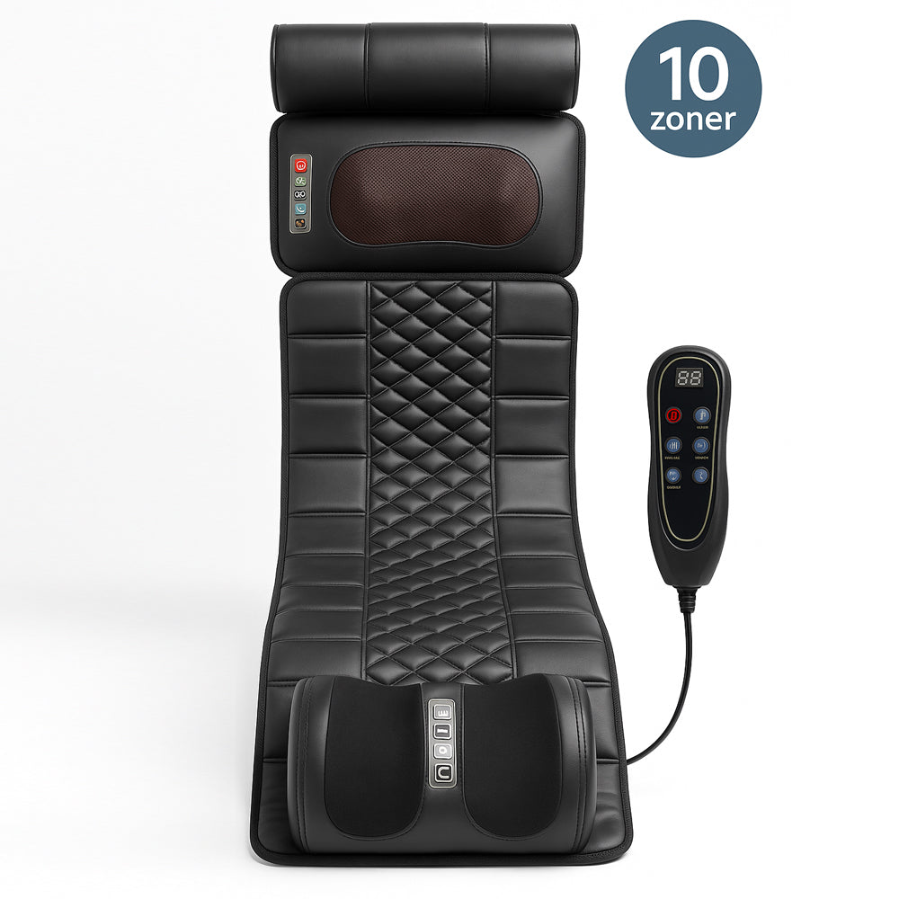 Electric Massage Mat with Heat and 10 Zones - Total Relaxation from Neck to Feet