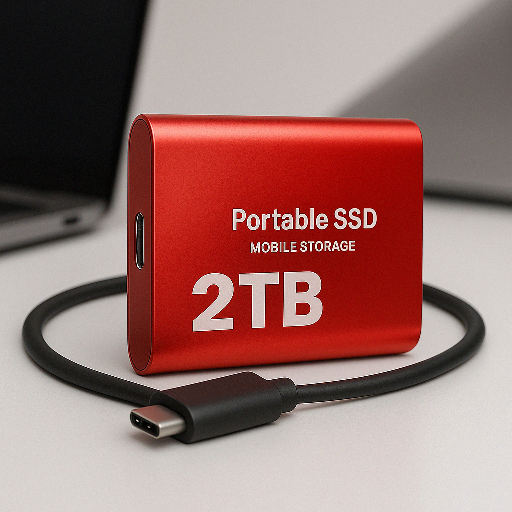 External SSD 2TB Fast Storage USB-C Portable Drive