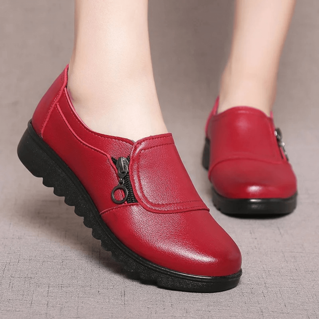 Fabricia | Orthopedic Slip-Ons with Zipper