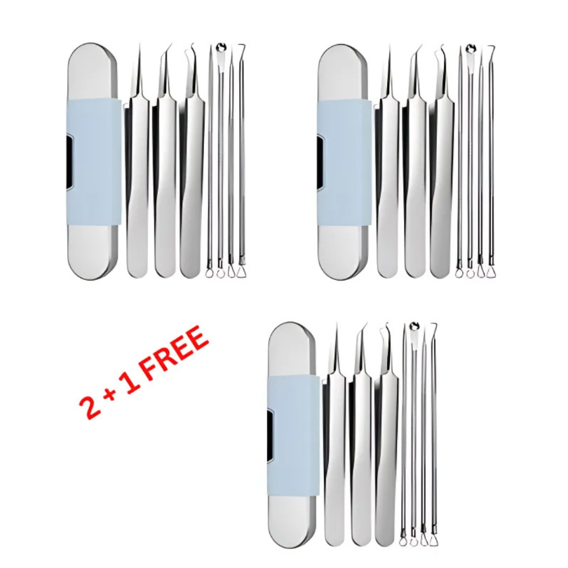 FacialTools - Stainless Steel Blackhead Remover Tool Set