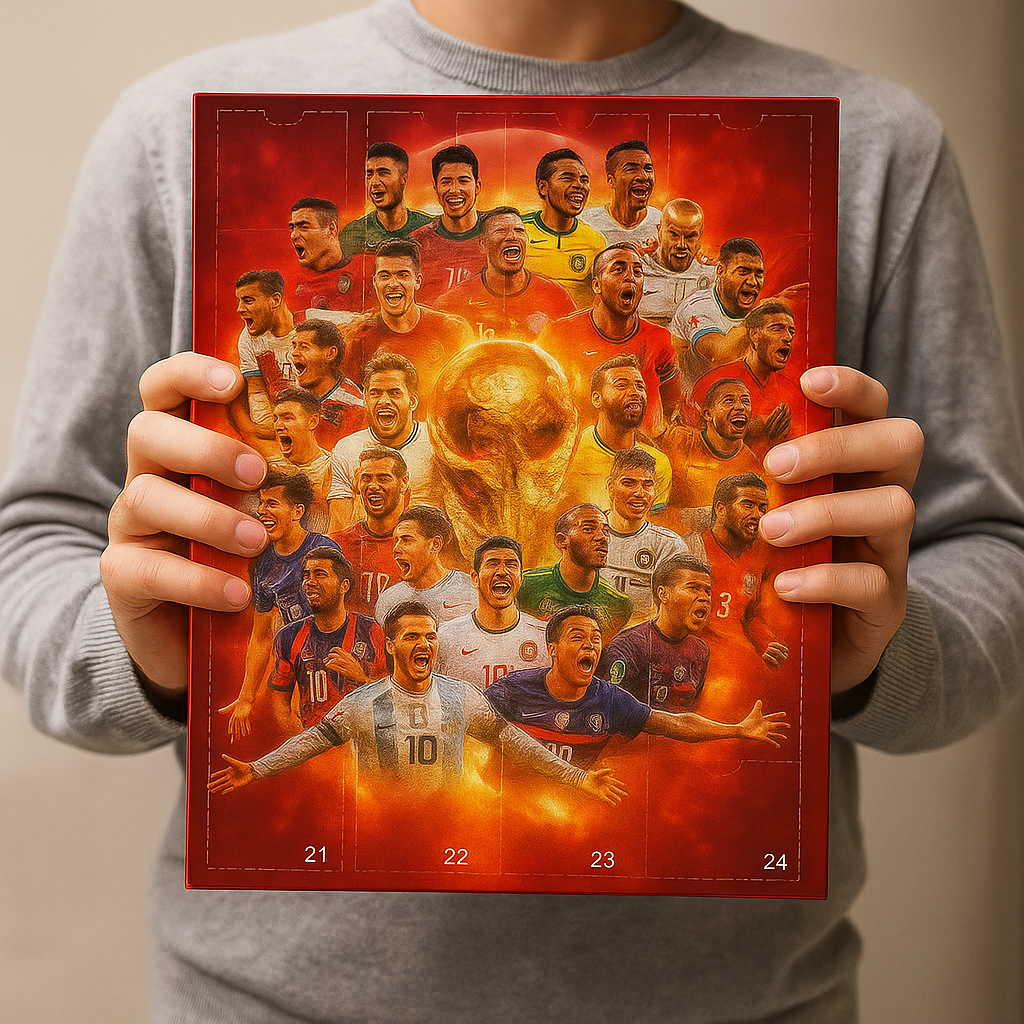 Football-Themed Advent Calendar Toy Mini Figures Gift Set