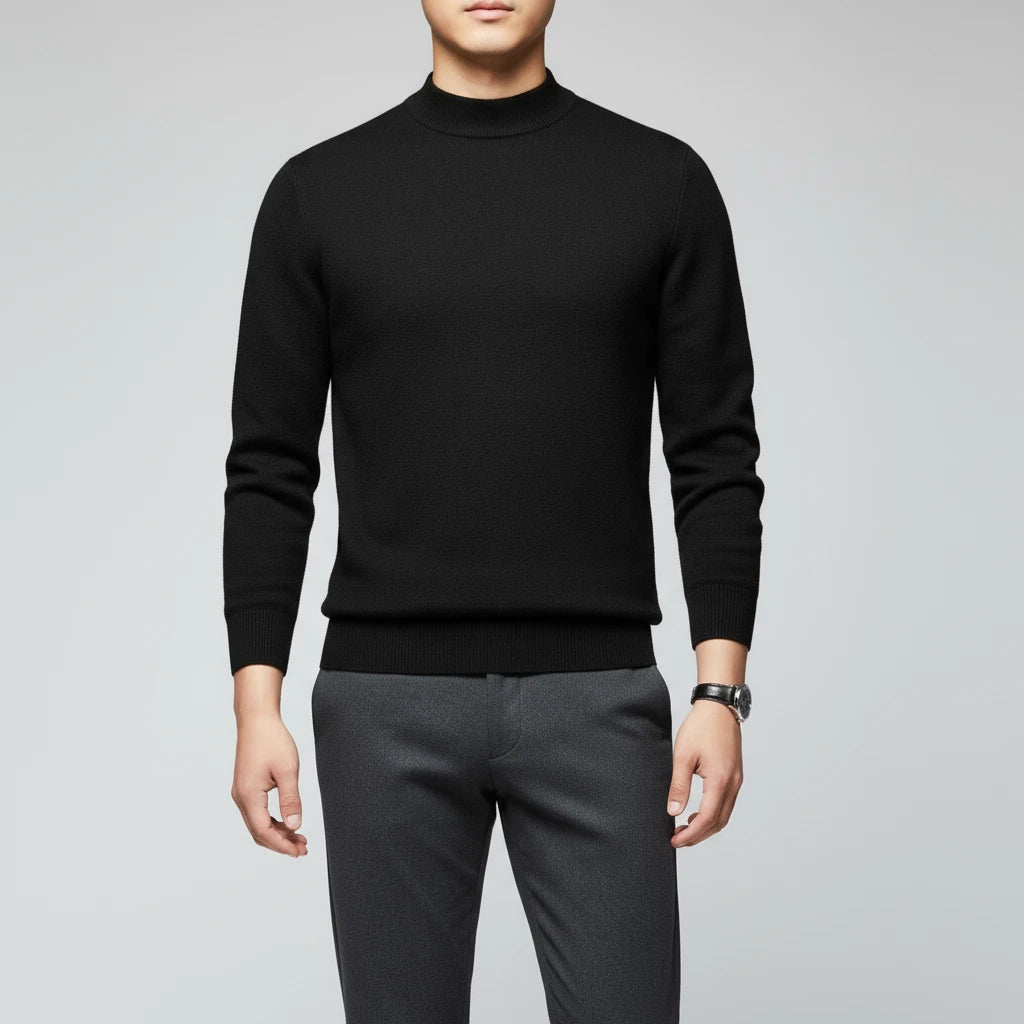 Men's Mock Neck Sweater