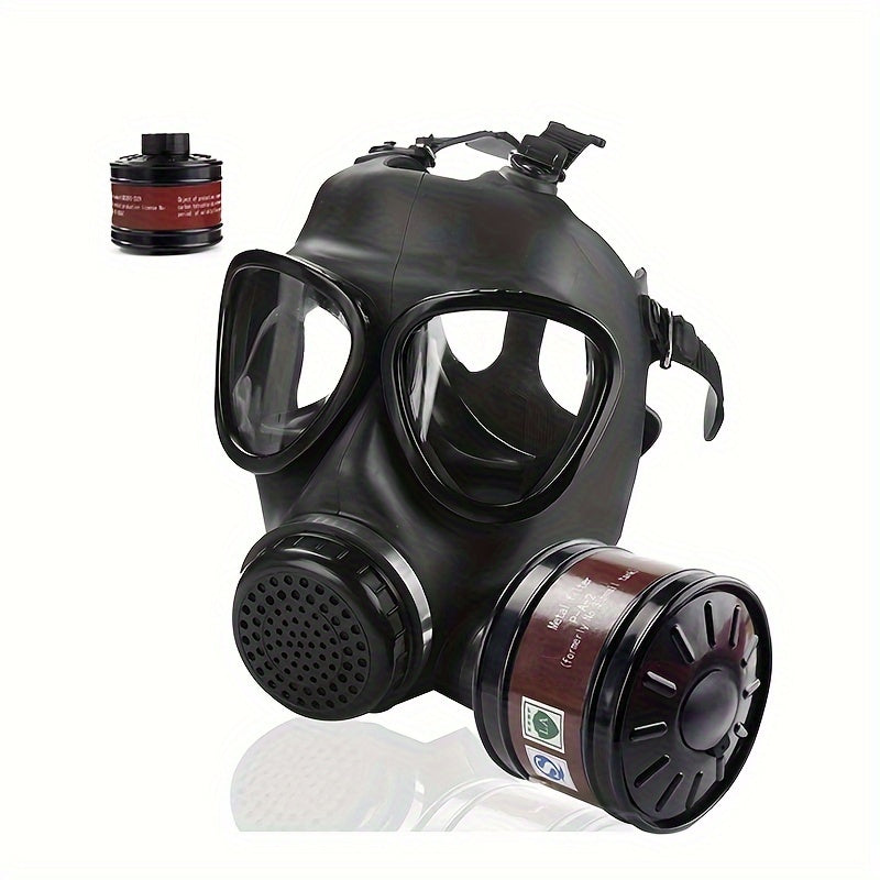 Full Face Gas Mask with 40 mm Carbon Filter – Tactical Protection Against Chemical Hazards