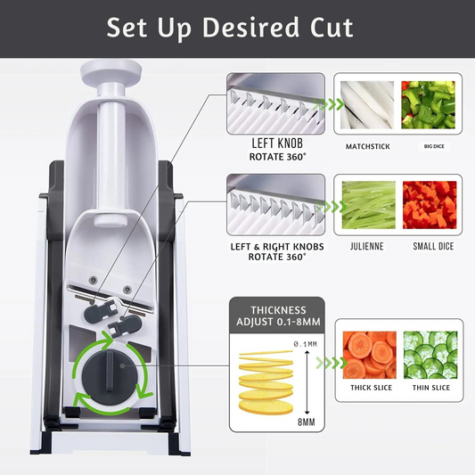 Globetrek° VeggieSlicer: Vegetable Master Slicing Machine