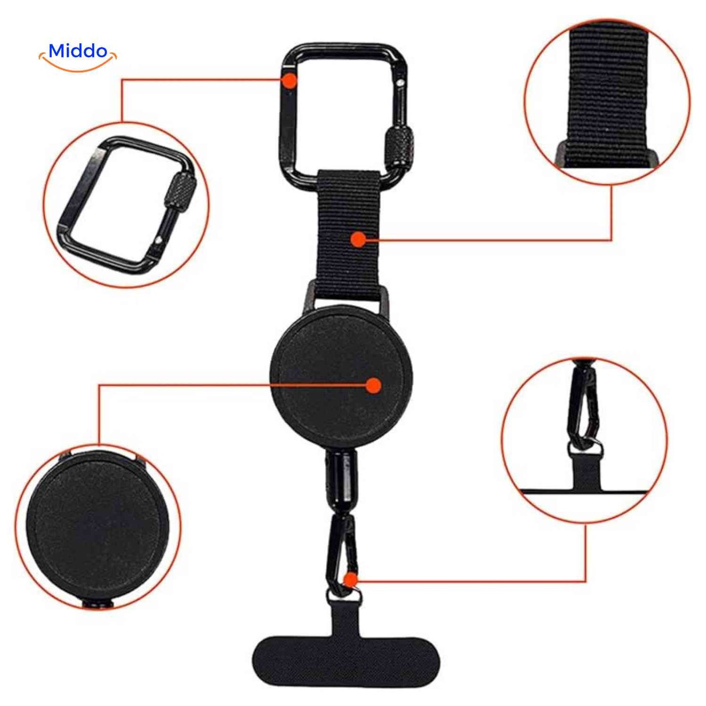 GripLock™ Holder | Theft-Proof, Retractable, and Super Portable!