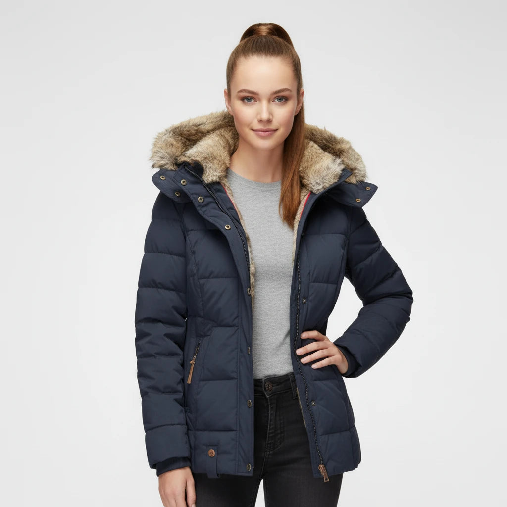 Women's Hooded Quilted Puffer Jacket