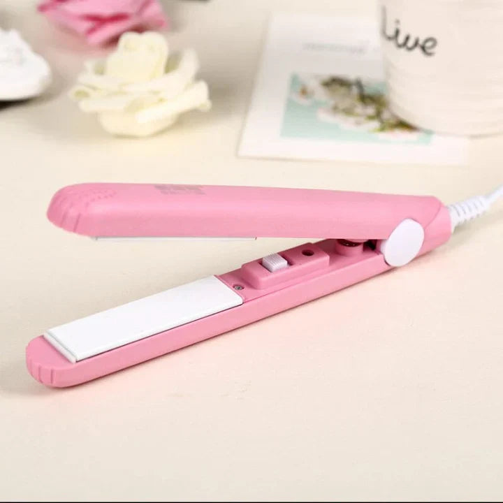 Hair Straightener | Mini Curling Iron | 2-in-1 Styling | Cera-Mic Ceramic