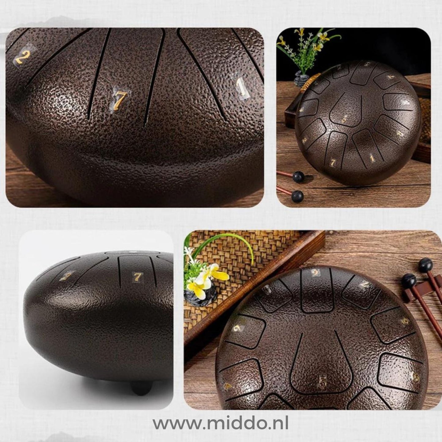 Harmonii KlankOase™ Steel Tongue Drum – Magical Sound Bowl Sound for Peace, Meditation & Creative Expression