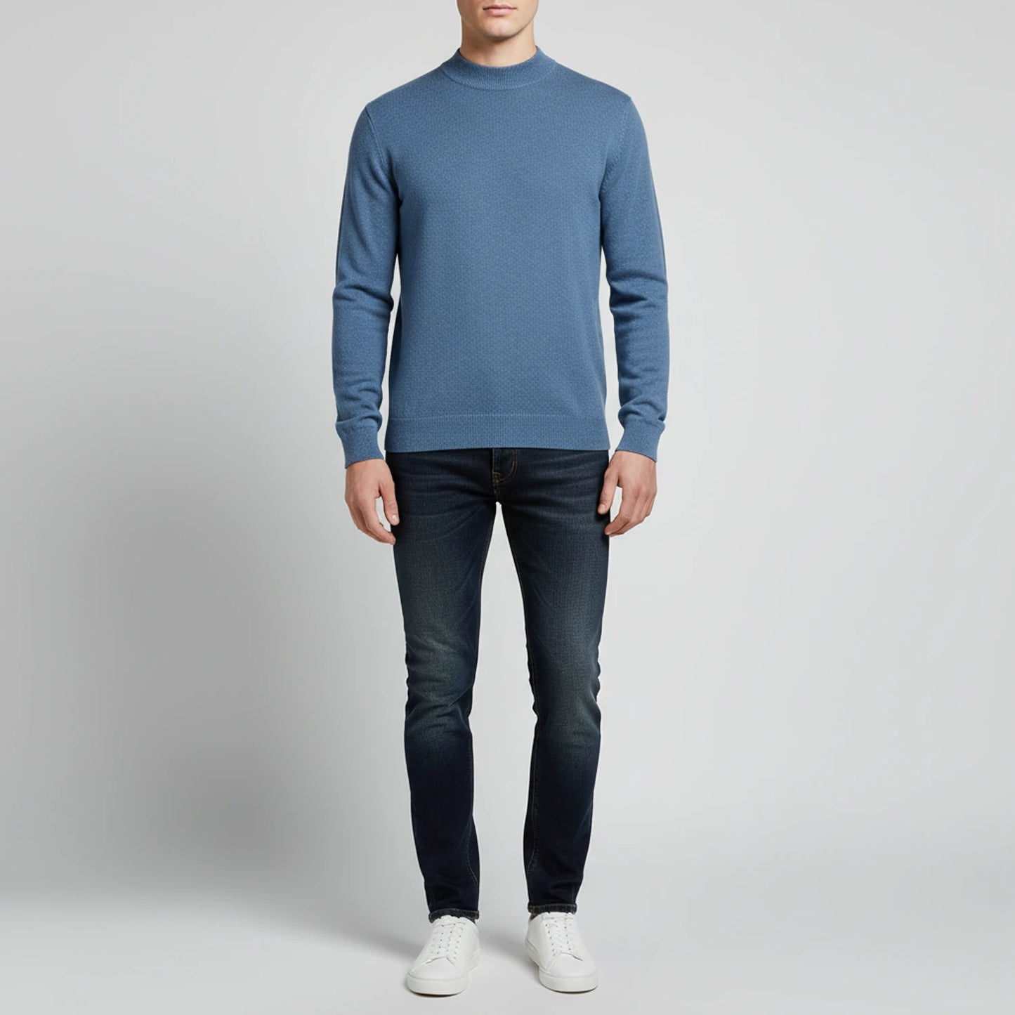 Men's Mock Neck Sweater