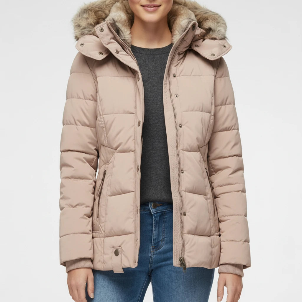 Women's Hooded Quilted Puffer Jacket