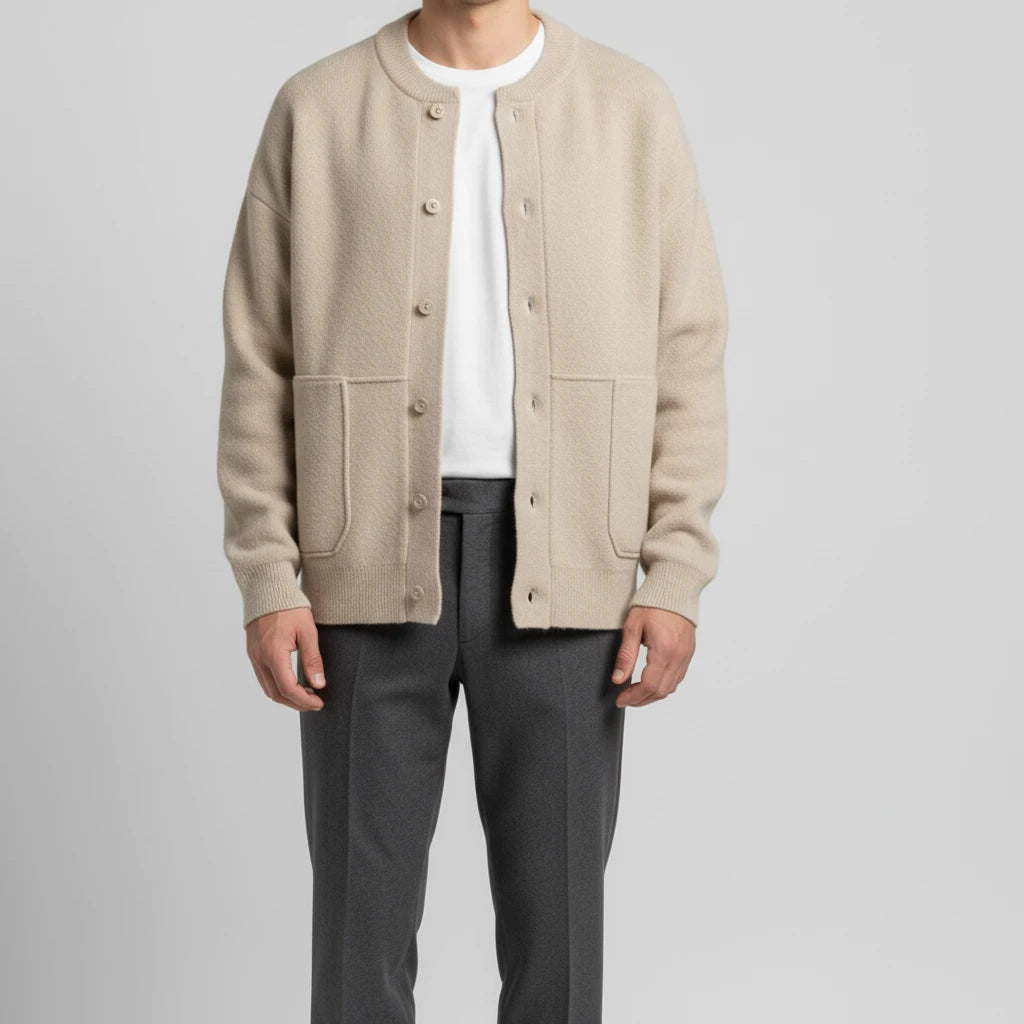 Men's Button-Front Casual Cardigan