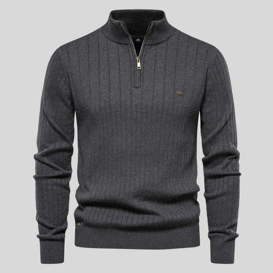 MASON - Sweater with Half Zipper