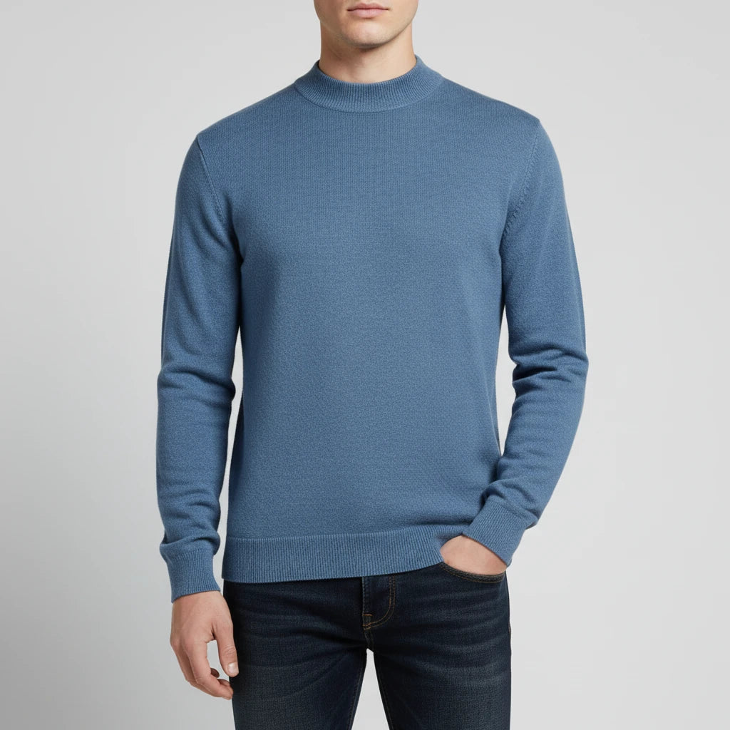 Men's Mock Neck Sweater