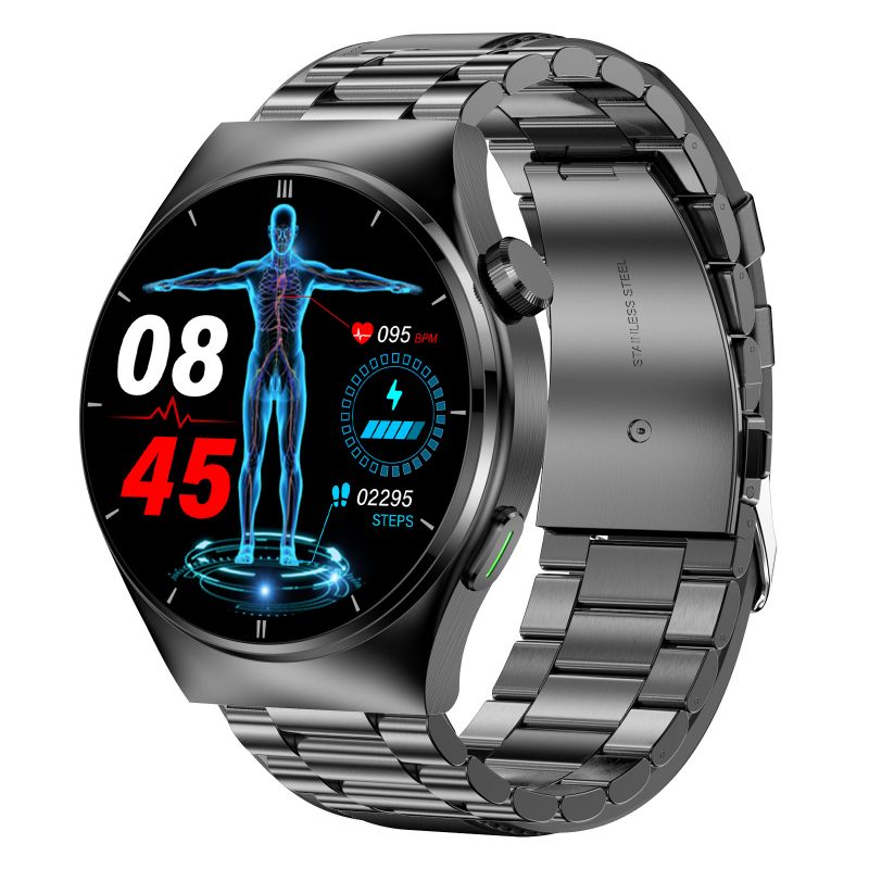 Men's Blood Sugar & Blood Pressure Monitoring Smartwatch