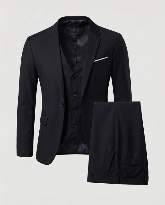 Men's Classic Formal Three-Piece Suit