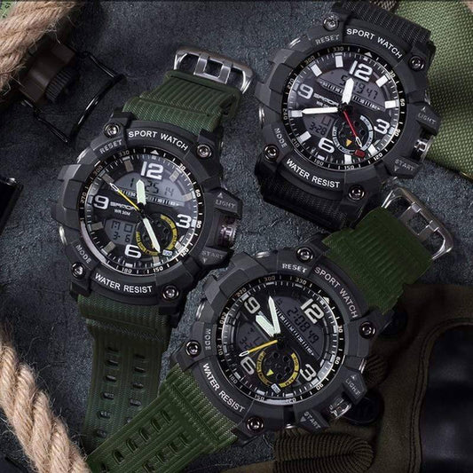 Men's Durable Outdoor Sport Dual Display Watch